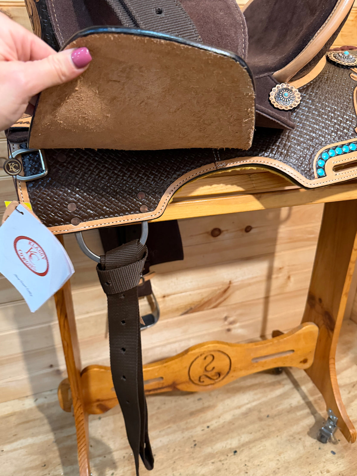15” Klassy Cowgirl Turquoise Royale Barrel Racing Saddle - Limited Edition