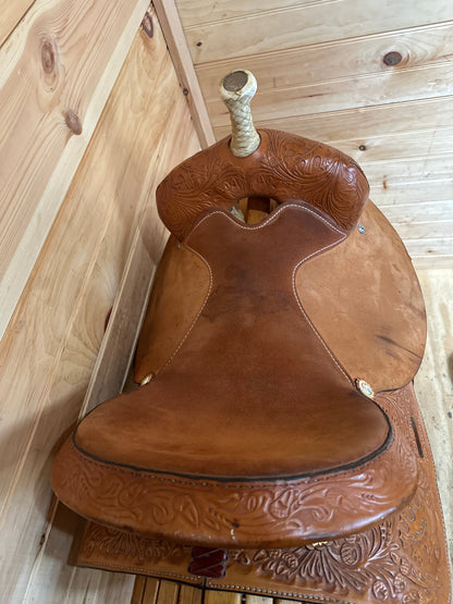 16” Circle Y Proven Barrel Racing Saddle Model 3649