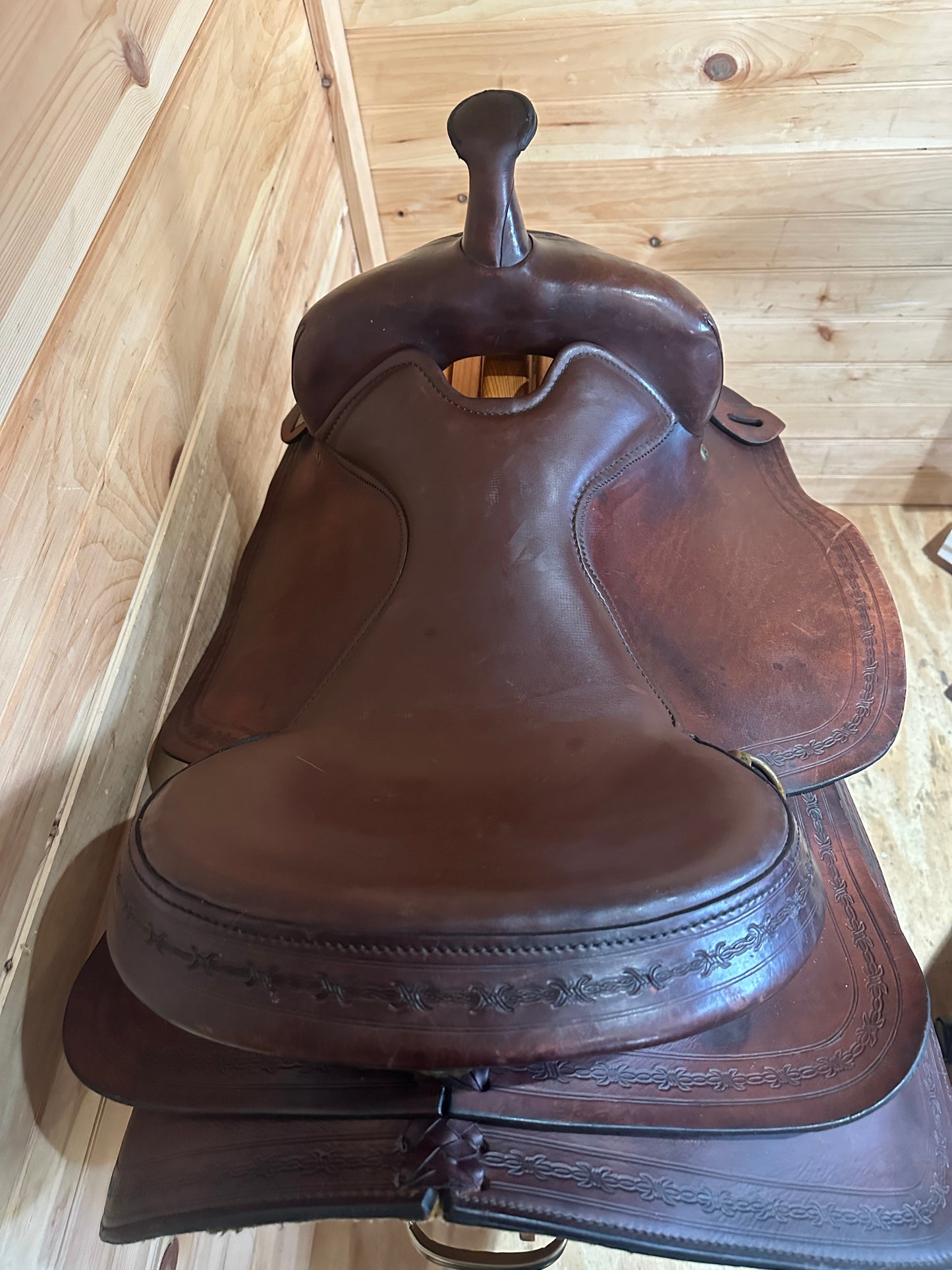 17” Big Horn Double Comfort Equi-fit Flex Western Trail Saddle Model 1656