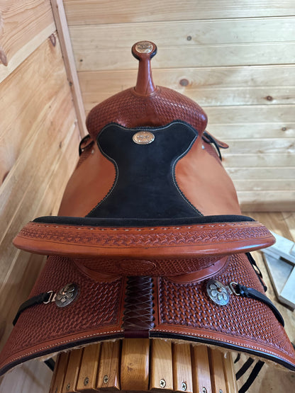 16” Billy Cook Original Western Trail Saddle Model 1536 Sulphur, OK