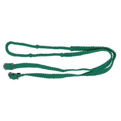 7' Braided Nylon Barrel Reins with Easy Grip Knots