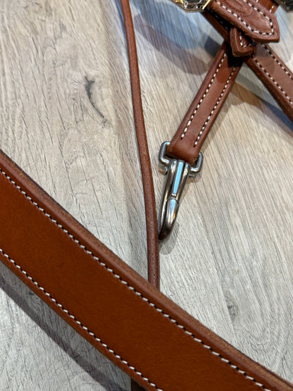 Feather & Arrow Breast Collar – Premium Amish Leather by Spur Creek Tack
