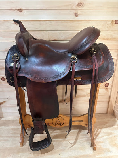 17” Big Horn Deluxe Equi-fit Flex Western Trail Saddle Model 1655