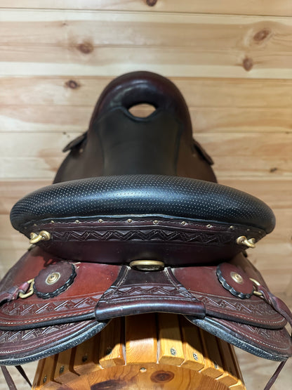 18” Big Horn Sil-Cush Flex Endurance trail saddle Model 1685.8