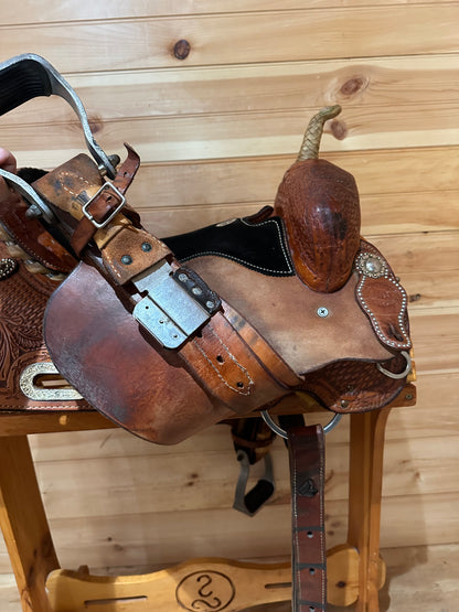 15” Hud Roberts HR Barrel Racing Western Saddle
