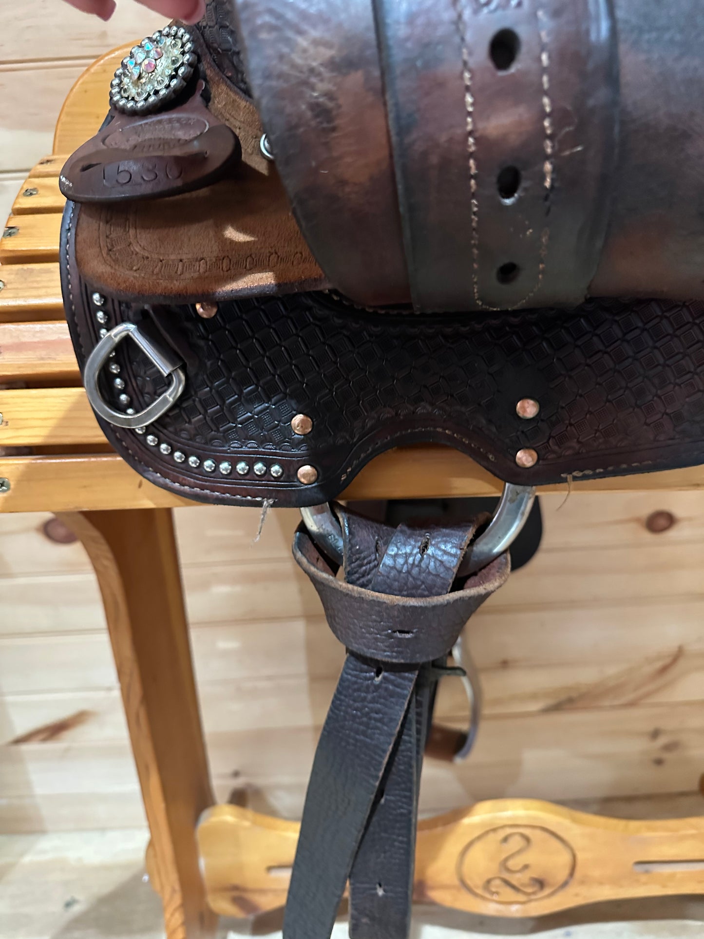 15” Billy Cook Maker Sulphur, OK Barrel Racing Saddle Model 1530