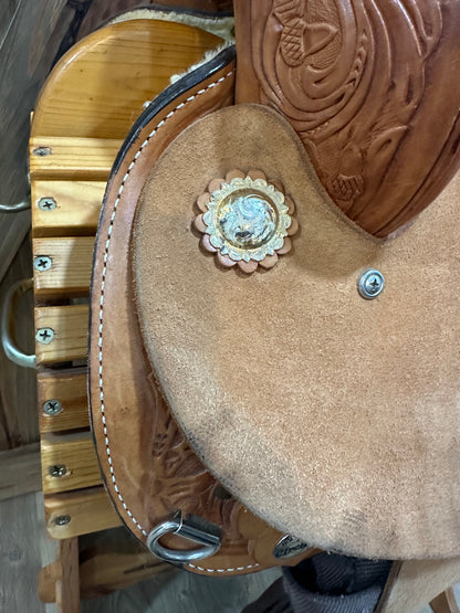 14” Circle Y Proven Barrel Racing Saddle