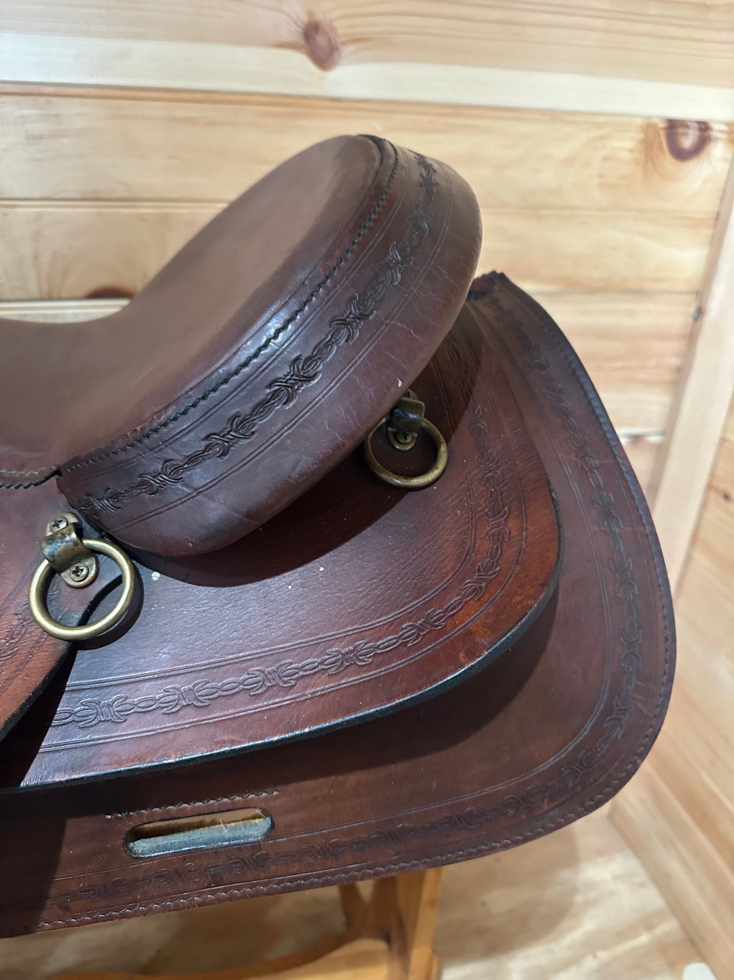 17” Big Horn Double Comfort Equi-fit Flex Western Trail Saddle Model 1656