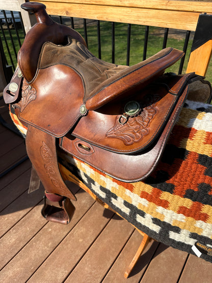 15” Crates Saddlery Western Trail Saddle Model 2133