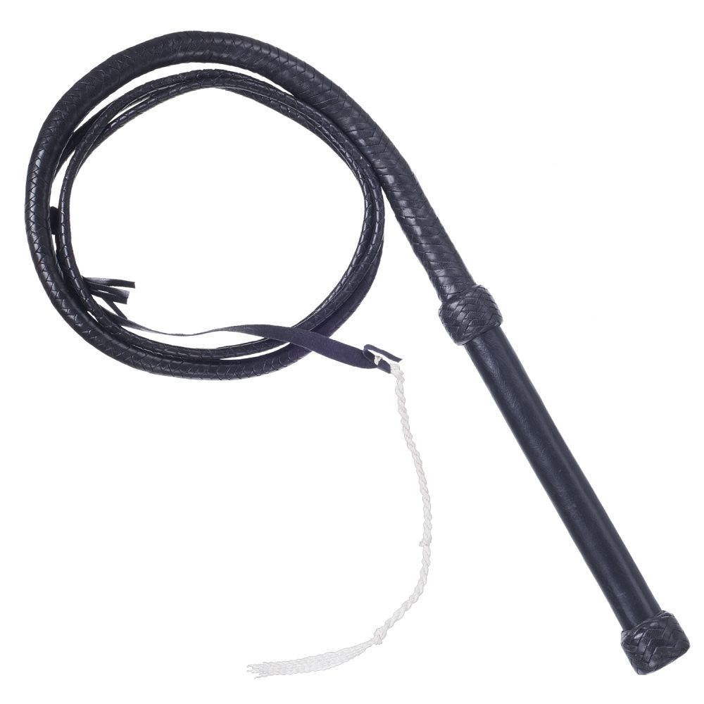 Silver Royal by Tough1 8ft Deluxe Braided Bull Whip
