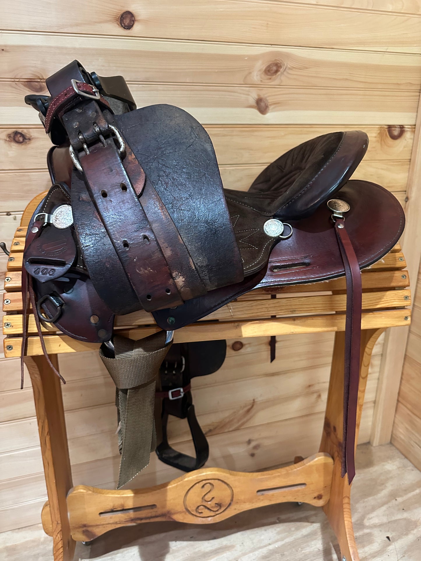 16” American saddlery Barrel Racing Western Saddle Model 408