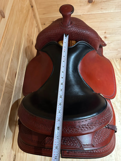 15” Crates Classic Reining Western Saddle Model 2222-2W