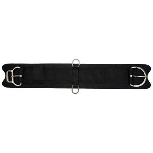 Showman felt girth with neoprene center and double roller buckles
