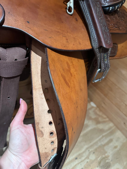 16” Billy Cook Team Roper Western Saddle Model 73638
