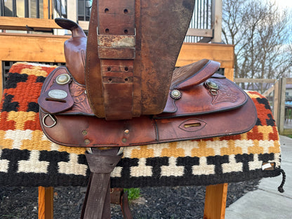 15” Crates Saddlery Western Trail Saddle Model 2133