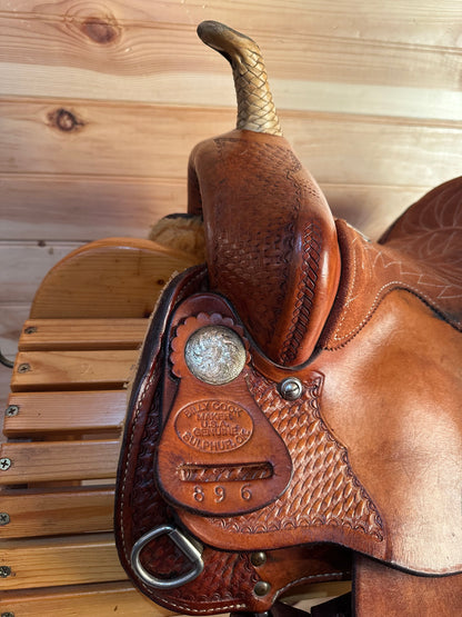 10” Billy Cook Maker Sulphur, OK Maker Youth Western Saddle Model 896