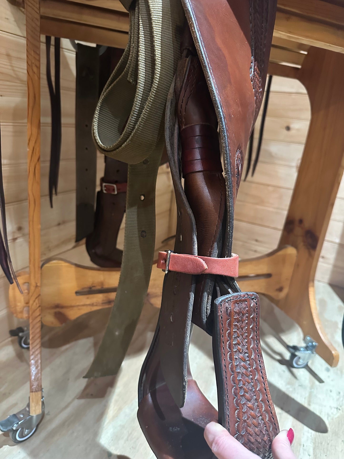 18” Circle Y Team Penner Western saddle model 1630