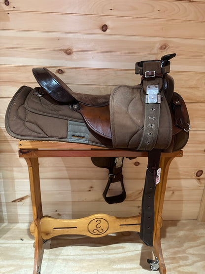 18” Big Horn Lightweight Cordura/Leather Western Trail Saddle Model 180