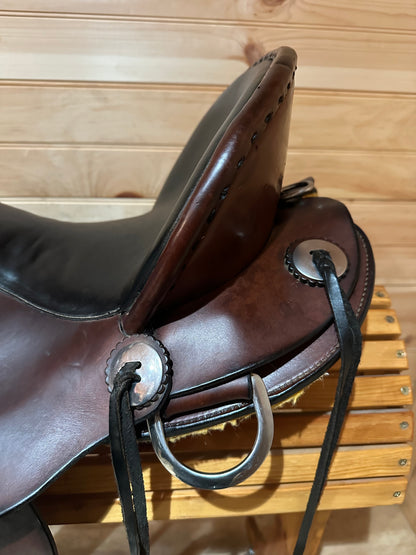 16.5” Allegany Mountain Saddlery Western Trail Saddle