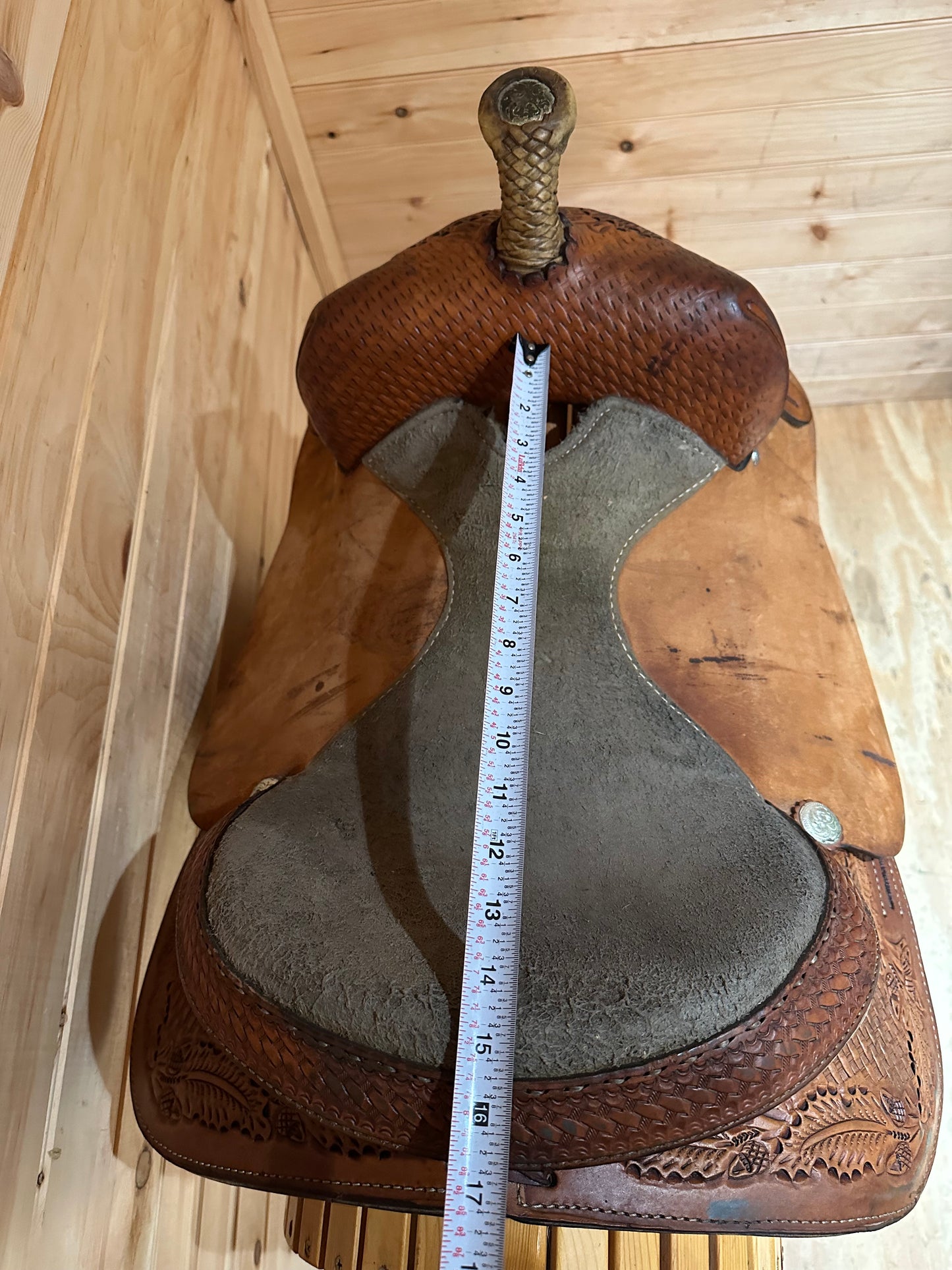 15” Tex Tan Tex-Flex Barrel Racing Western Saddle