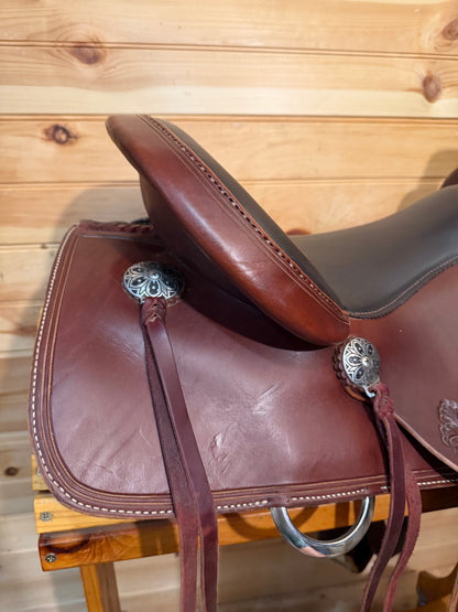 15.5” RW Bowman Will Rogers Model Western Trail Saddle