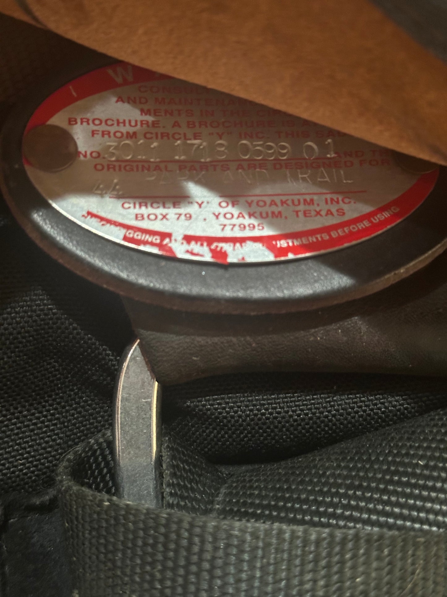 17” Circle Y Park & Trail Lightweight Western Saddle Model 3011