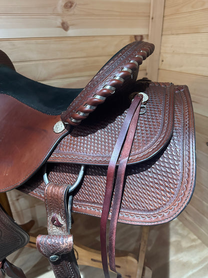 18” Circle Y Team Penner Western saddle model 1630