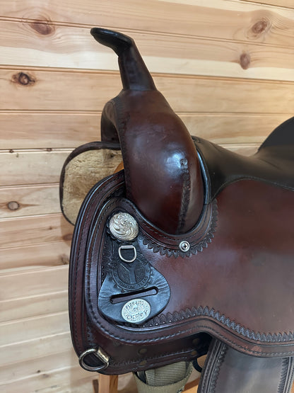 17” Circle Y Topeka Flex-Lite Western Trail Saddle Model 1551