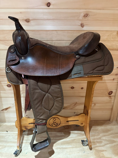 18” Big Horn Lightweight Cordura/Leather Western Trail Saddle Model 180