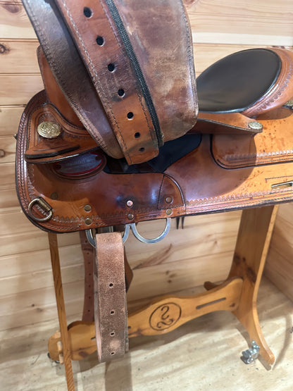 16” Circle Y Topeka Flex-Lite Western Trail Saddle Model 1551