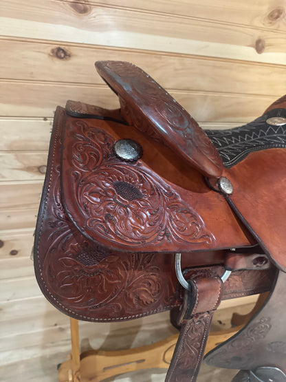 16” Billy Cook Maker Sulphur, OK Roping Western Saddle Model 2093