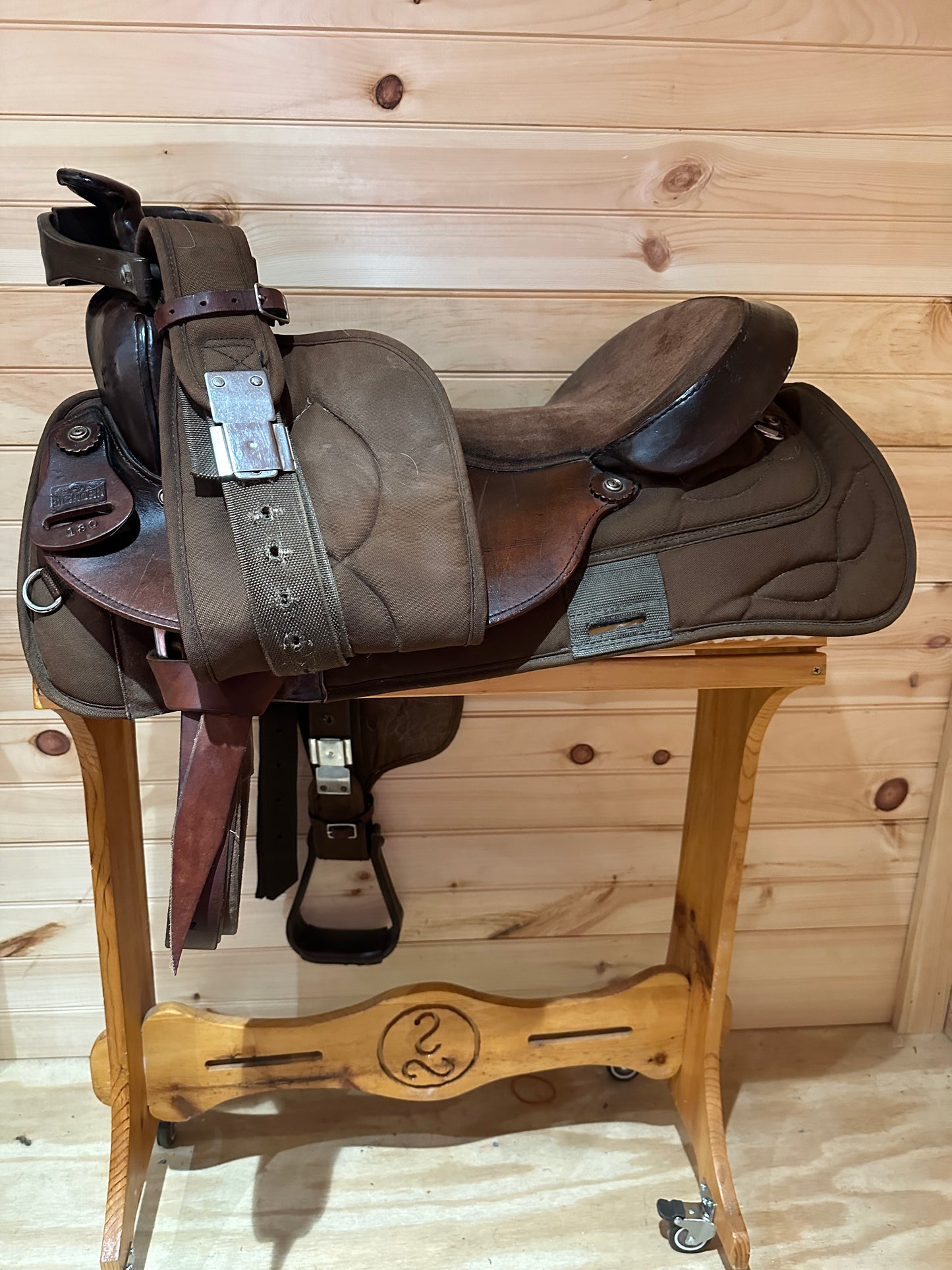 18” Big Horn Lightweight Cordura/Leather Western Trail Saddle Model 180