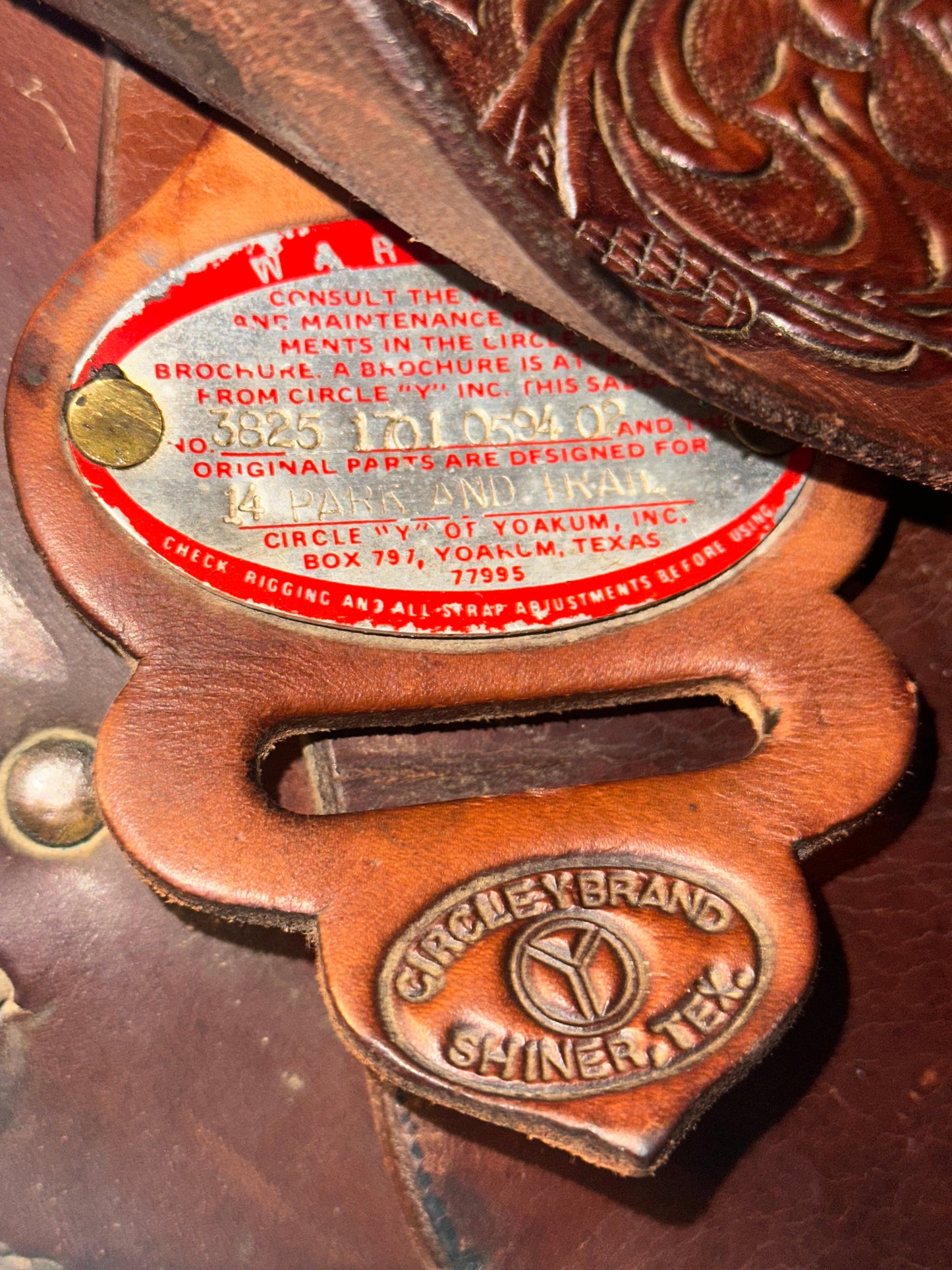 17” Circle Y Park & Trail Western Saddle Model 3825