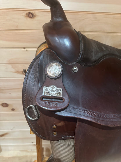 16” Big Horn Haflinger Western Trail Saddle Model 1579