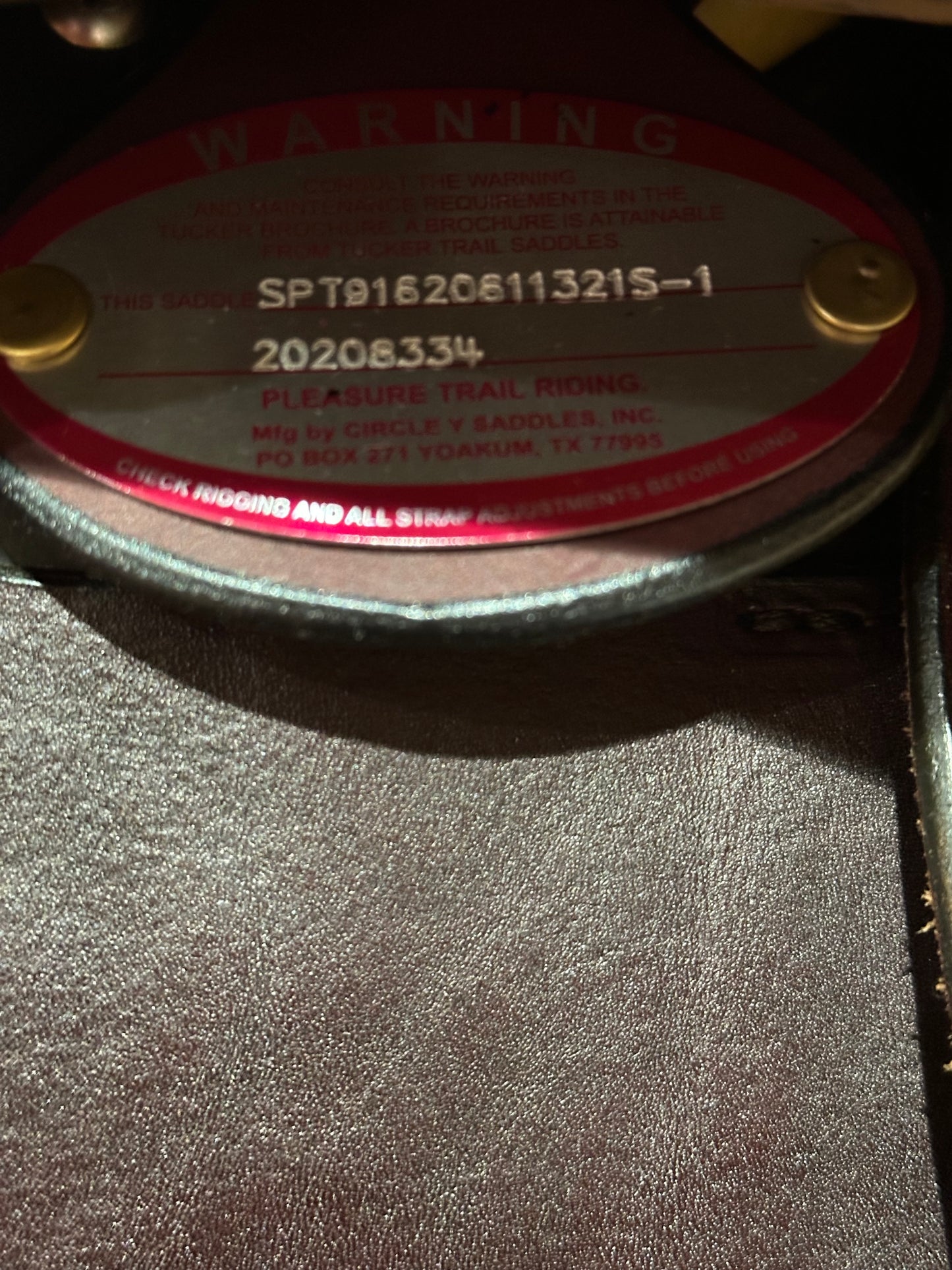 16.5” Tucker Meadow Creek Round Skirt Western Trail Saddle Model T91 (2020)