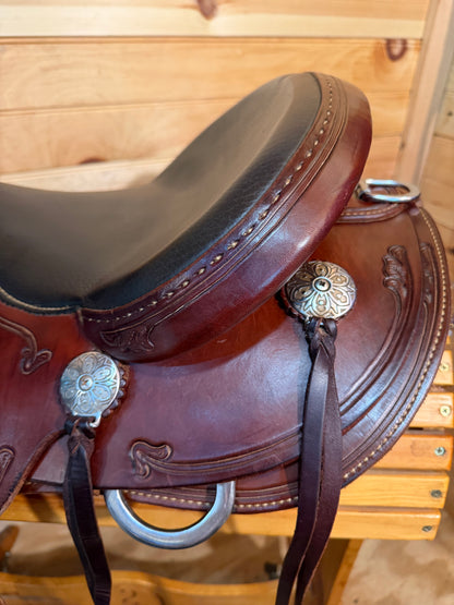 16” RW Bowman B-Light Western Ranch Trail Saddle Model 9416