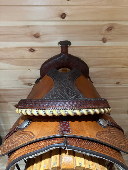 15.5” Crates Team Roper Western Saddle Model 4762