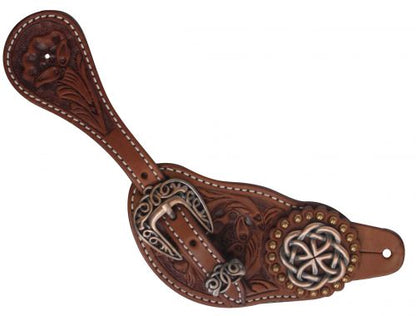 Celtic Knot Ladie's Argentina Cow Leather Spur Strap