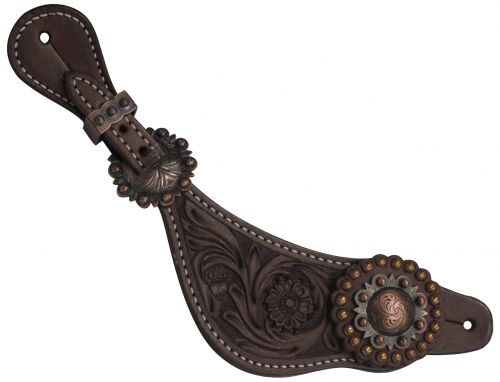 Copper Concho Ladie's Argentina Cow Leather Spur Strap