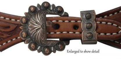 Copper Concho Ladie's Argentina Cow Leather Spur Strap