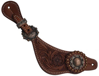 Copper Concho Ladie's Argentina Cow Leather Spur Strap