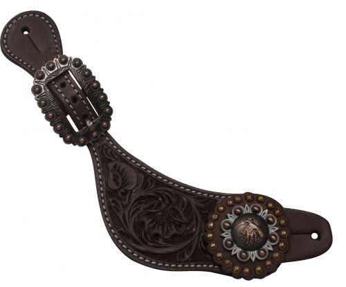 Barrel Racer Concho Ladie's Argentina Cow Leather Spur Strap