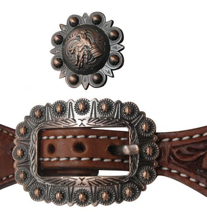 Barrel Racer Concho Ladie's Argentina Cow Leather Spur Strap