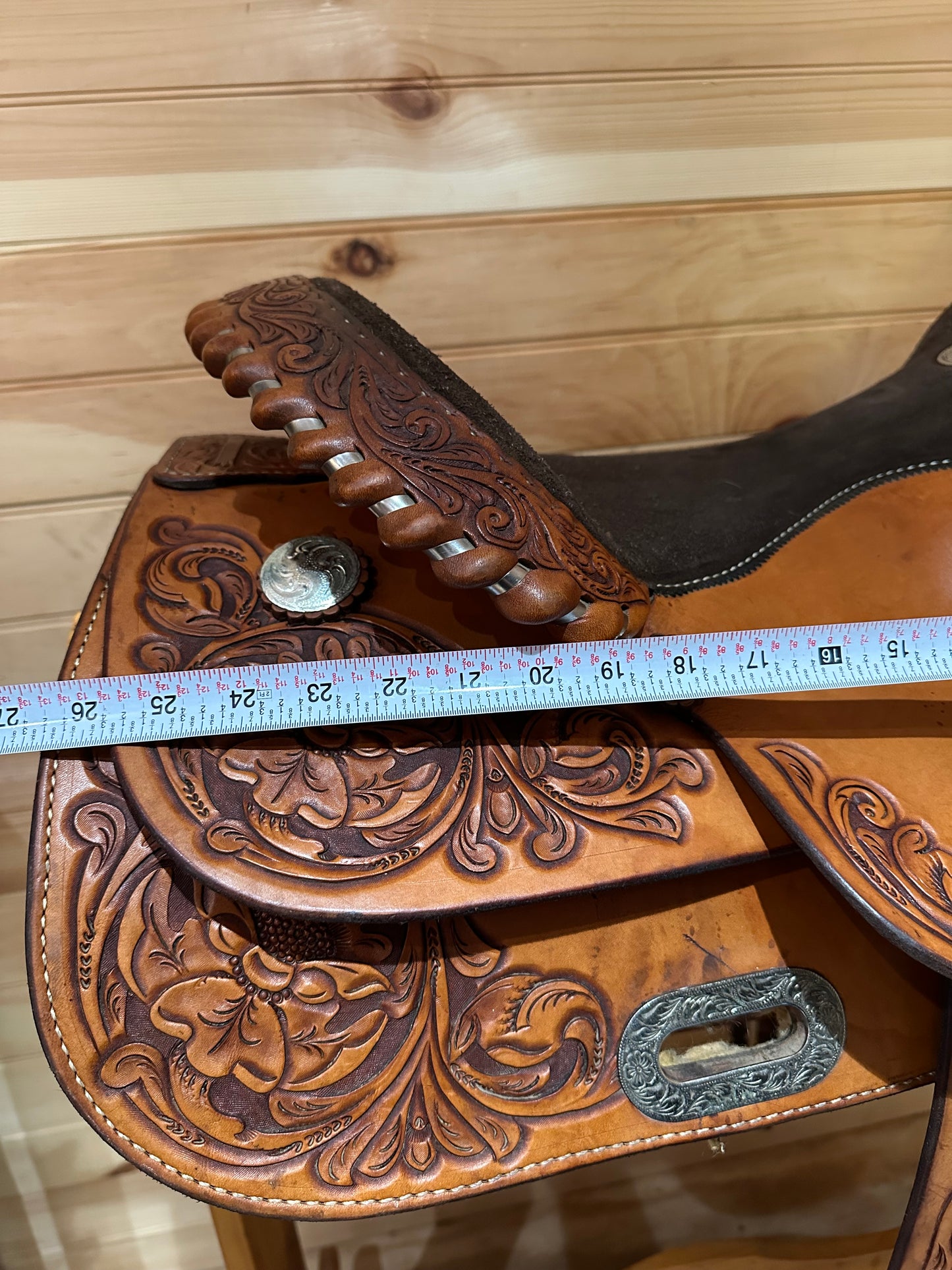 16.5” Billy Cook Maker Sulphur,OK Western Trail Saddle Model 8934