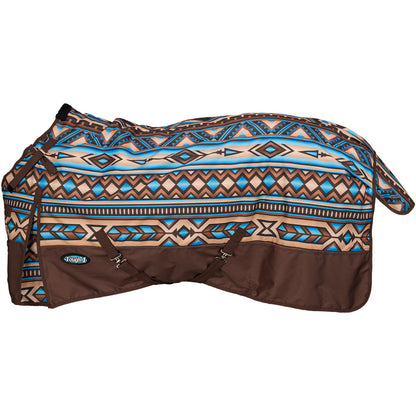 Tough1 1200D Pony Painted Canyon Turnout Sheet with Snuggit