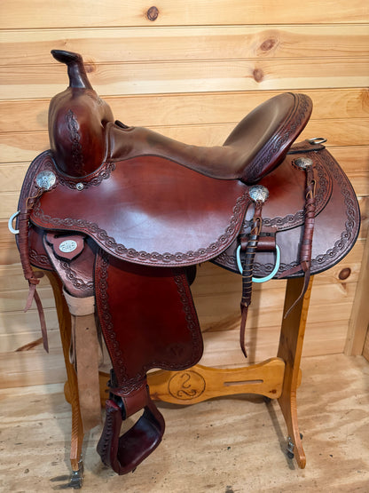 16” Circle Y Alpine Flex2 Western Trail Saddle Model 2377 (2018)