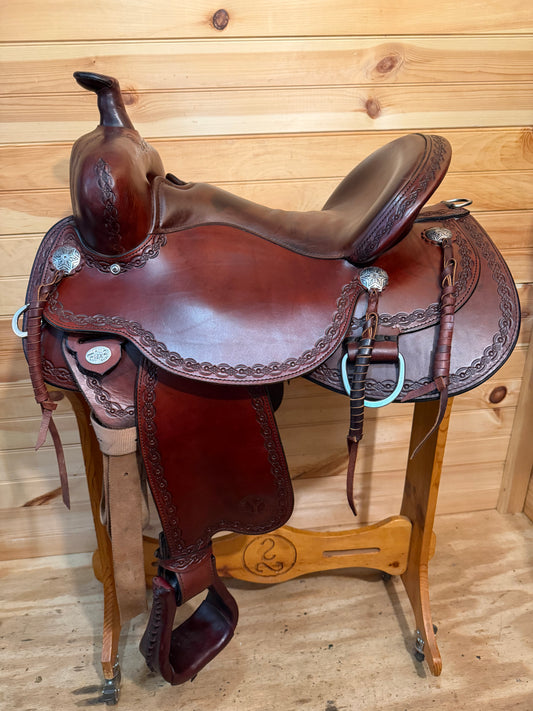 16” Circle Y Alpine Flex2 Western Trail Saddle Model 2377 (2018)