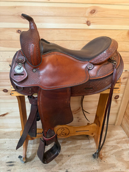 16.5” National Bridle Shop Tennessean Deluxe Western Saddle Model 2211