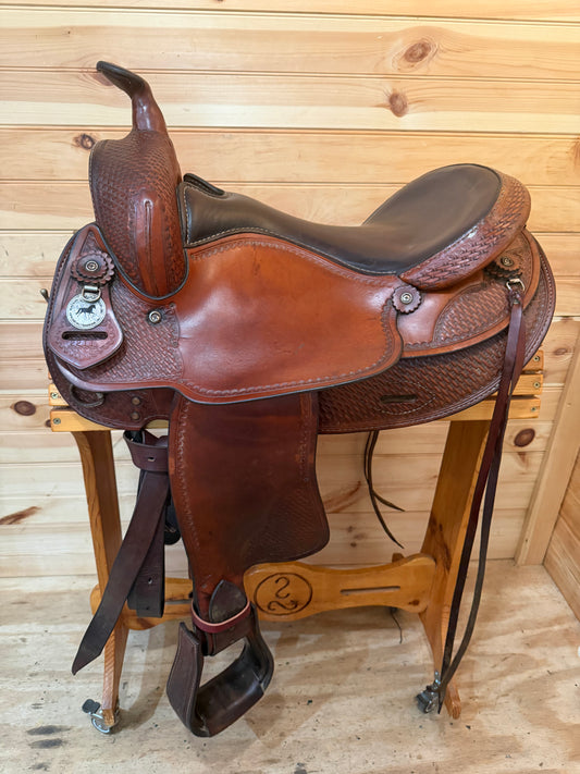 16.5” National Bridle Shop Tennessean Deluxe Western Saddle Model 2211