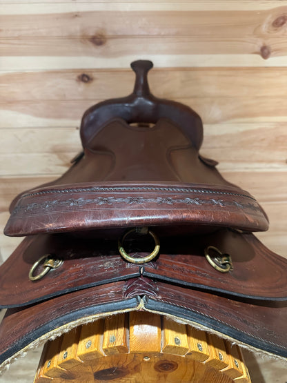 17” Big Horn Double Comfort Equi-fit Flex Western Trail Saddle Model 1656